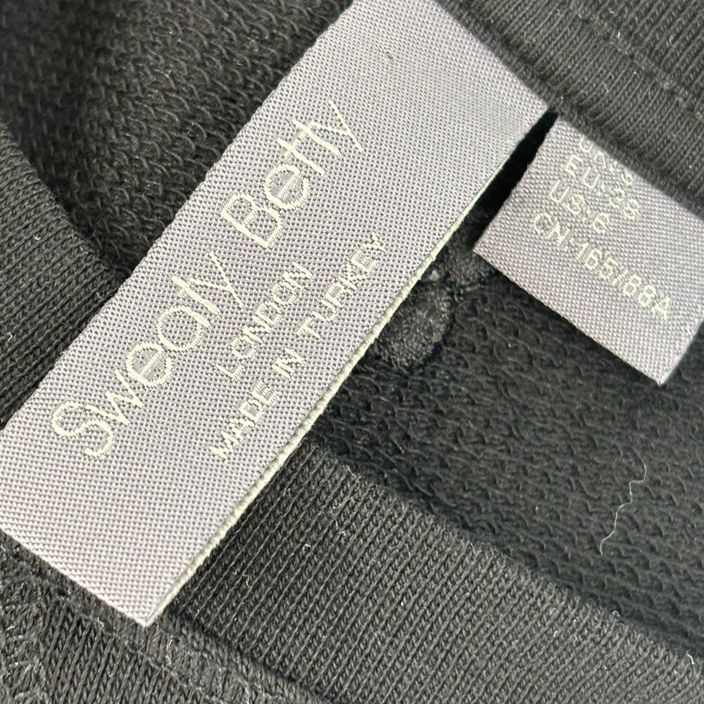 Sweaty Betty Black Cotton After Class Longline Pullover Sweatshirt - Picture 10 of 12